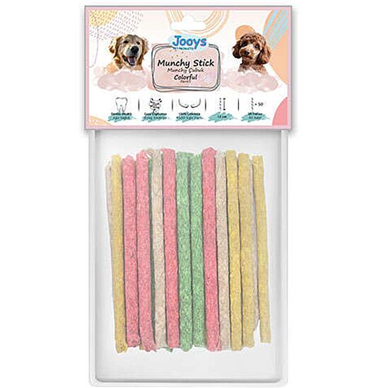 Jooys Renkli Munchy Çubuk 12 Cm - 50 li Paket - 1