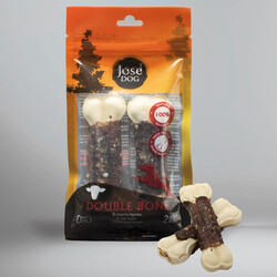 Jose Dog 801180 Kuzu Eti Sargılı Kemik Köpek Ödülü 100 Gr (2li Paket) - Jose Dog
