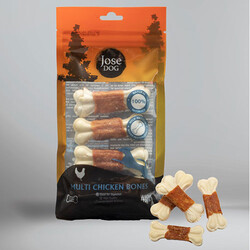 Jose Dog - Jose Dog 801182 Tavuk Eti Sargılı Kemik Köpek Ödülü 90 Gr - 7 Cm (4lü Paket)