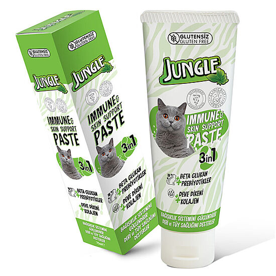 Jungle Cat Bağışıklık ve Deri Desteği Kedi Macunu 75 ML - 1