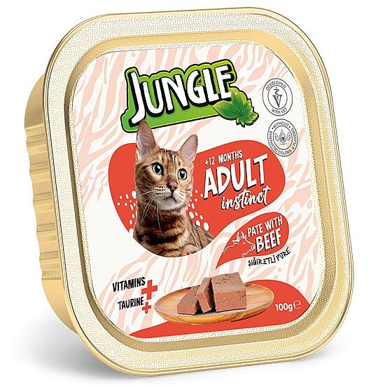 Jungle Dana Etli Ezme Pate Kedi Yaş Maması 100 Gr - 1