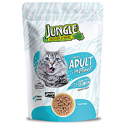Jungle Pouch Adult Somonlu Yaş Yetişkin Kedi Maması 100 Gr - Jungle