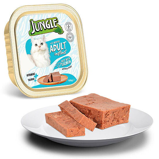 Jungle Somon Balıklı Ezme Pate Kedi Yaş Maması 100 Gr - 2