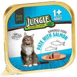 Jungle - Jungle Somon Balıklı Ezme / Pate Kedi Yaş Maması 100 Gr