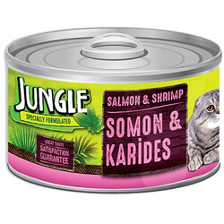 Jungle - Jungle Somon ve Karidesli Kedi Konservesi 85 Gr