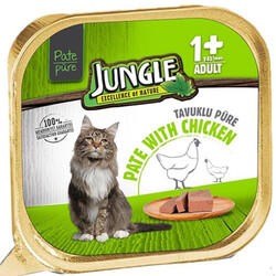 Jungle - Jungle Tavuk Etli Ezme / Pate Kedi Yaş Maması 100 Gr