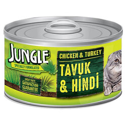 Jungle - Jungle Tavuk ve Hindi Etli Kedi Konservesi 85 Gr