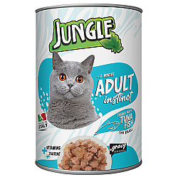 Jungle Ton Balıklı Parça Etli Kedi Konservesi 415 Gr - Jungle
