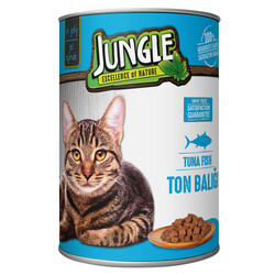 Jungle - Jungle Ton Balıklı Parça Etli Kedi Konservesi 415 Gr