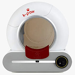 K-Paw Ki-Litter Box Akıllı Kedi Tuvaleti - Bordo - 2