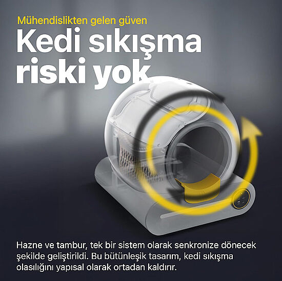 K-Paw Ki-Litter Box Akıllı Kedi Tuvaleti - Lacivert - 9