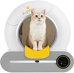 K-Paw Ki-Litter Box Akıllı Kedi Tuvaleti - Sarı - 2