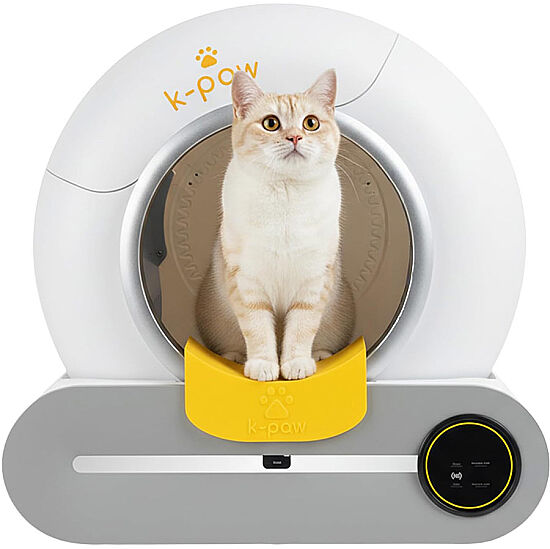 K-Paw Ki-Litter Box Akıllı Kedi Tuvaleti - Sarı - 2