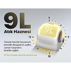 K-Paw Ki-Litter Box Akıllı Kedi Tuvaleti - Beyaz - 9