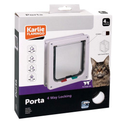 Karlie - Karlie Kilitli 4 Yönlü Kedi ve Köpek Kapısı 23,5 x 25,2 Cm (Kahverengi)