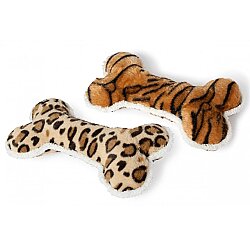Karlie Peluş Kaplan Desenli Kemik Köpek Oyuncağı 30 Cm - Karlie