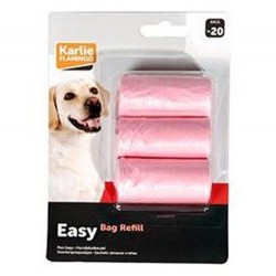 Karlie - Karlie Flamingo Pembe Hijyenik Dışkı Toplama Poşeti 3'lü Paket