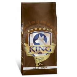 King - King Adult Biftekli Yetişkin Köpek Maması 15 Kg