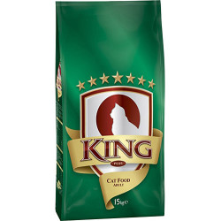 King - King Plus Fish Balıklı Yetişkin Kedi Maması 15 Kg