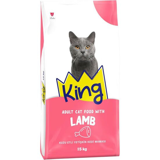 King Plus Lamb Kuzu Etli Kedi Maması 15 Kg - 1
