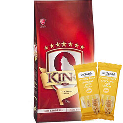 King - King Plus Lamb Kuzu Etli Kedi Maması 15 Kg + 5 Adet Dr Sacchi 4 lü Creamy Ödül