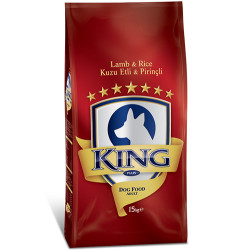 King Plus Lamb Kuzu Etli Köpek Maması 15 Kg + 5 Adet Challenge 400 Gr Konserve - 2