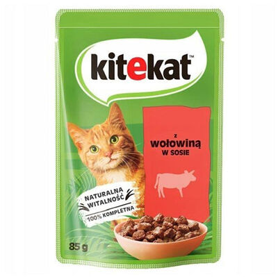 Kitekat Sığır Etli Kedi Yaş Maması 85 Gr - 1