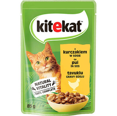 Kitekat Tavuk Etli Kedi Yaş Maması 85 Gr
