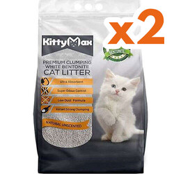 Kitty Max - Kitty Max Unscented Kokusuz Topaklanan Kedi Kumu 10 Lt x 2 Adet