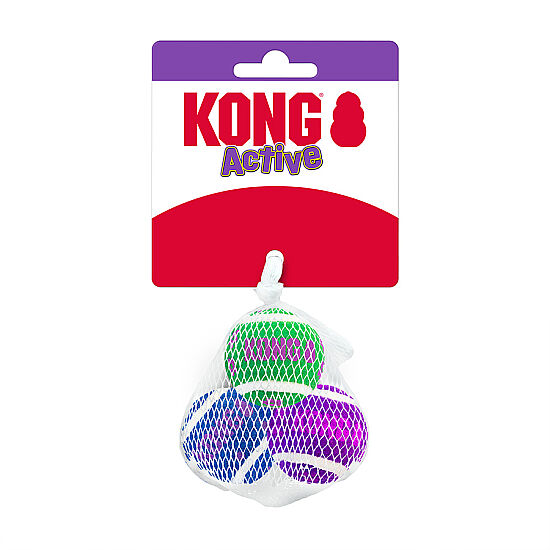 KONG Active 3'lü Zilli Top Kedi Oyuncağı - 1