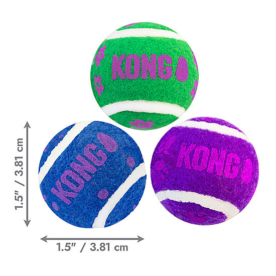 KONG Active 3'lü Zilli Top Kedi Oyuncağı - 2