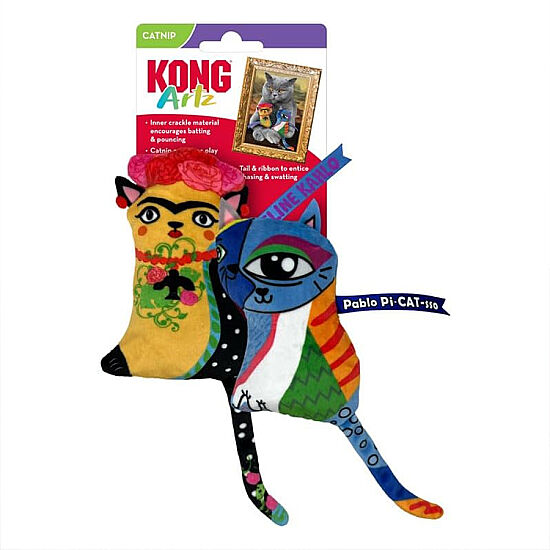 KONG Artz Kahlo / Picasso Peluş Kedi Oyuncağı - 1