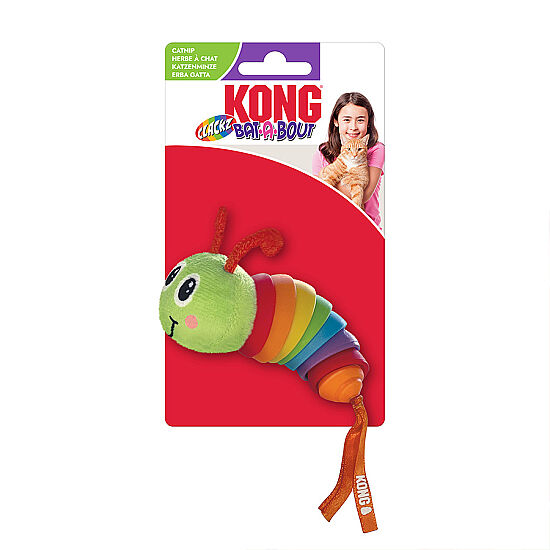 KONG Bat-A-Bout Hareketli Tırtıl Kedi Oyuncağı - 1