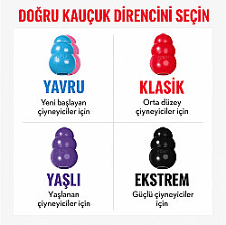 KONG Classic Köpekler için Çok Amaçlı Isırma Oyuncağı M - 4