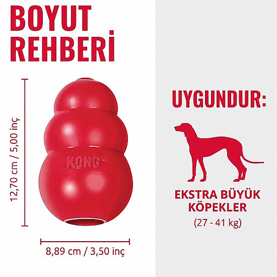 KONG Classic Köpekler için Çok Amaçlı Isırma Oyuncağı XL - 3