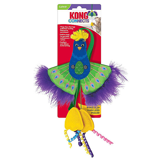KONG Connects Tavus Kuşu Peluş Kedi Oyuncağı - 1