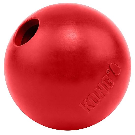 KONG Extreme Köpekler için Top Şeklinde Çok Amaçlı Isırma Oyuncağı Ultra Sert Small - Kırmızı - 2