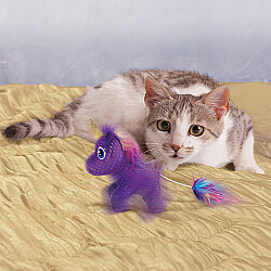 KONG Enchanted Hareketli Unicorn Peluş Kedi Oyuncağı - 4