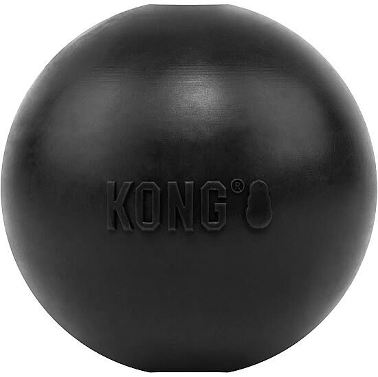 KONG Extreme Köpekler için Top Şeklinde Çok Amaçlı Isırma Oyuncağı Ultra Sert Medium/Large - Siyah - 2