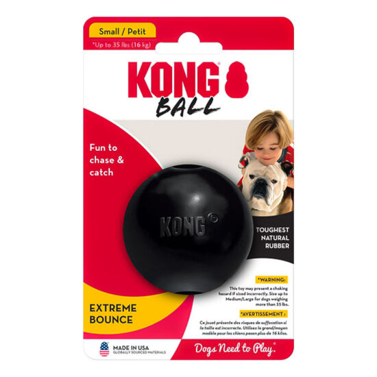 KONG Extreme Köpekler için Top Şeklinde Çok Amaçlı Isırma Oyuncağı Ultra Sert S - 1