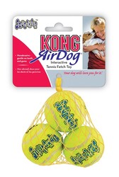 Kong Köpek Air Sq Sesli Tenis Topu Small (3 Adet) 5 cm - Thumbnail