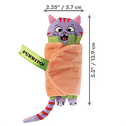 KONG Pull-A-Partz Purrito Peluş Kedi Oyuncağı - 2