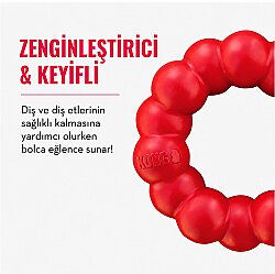 KONG Ring Köpekler için Yüzük Şeklinde Çok Amaçlı Isırma Oyuncağı Medium/Large - 4