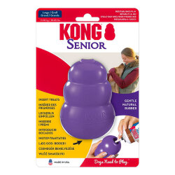 KONG Senior Yaşlı Köpekler için Çok Amaçlı Isırma Oyuncağı Hafif Yumuşak L - Kong