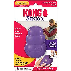 KONG Senior Yaşlı Köpekler için Çok Amaçlı Isırma Oyuncağı Hafif Yumuşak Small - Kong
