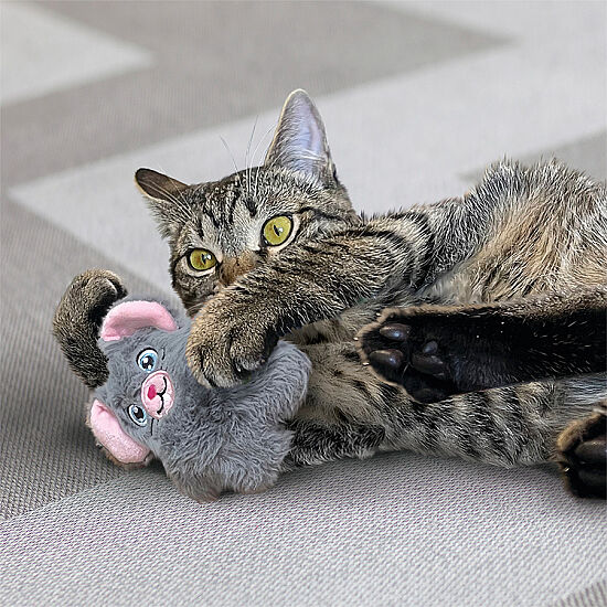 KONG Snuzzles Fare Peluş Kedi Oyuncağı - 3