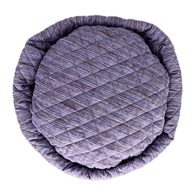 Küçük Irk Köpek ve Kedi Kumaş Simit Yatak 45 x 45 Cm - Eflatun