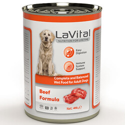 La Vital Beef Tahılsız Biftek Etli Püre Köpek Konservesi 400 Gr - La Vital