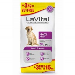 La Vital - La Vital Kuzu Etli Maxi Büyük Irk Köpek Maması 12 + 3 Kg (Toplam 15 Kg)