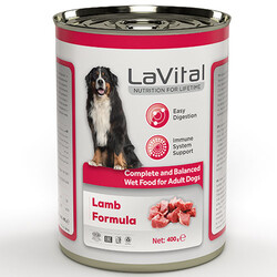 La Vital Lamb Tahılsız Kuzu Etli Püre Köpek Konservesi 400 Gr - La Vital